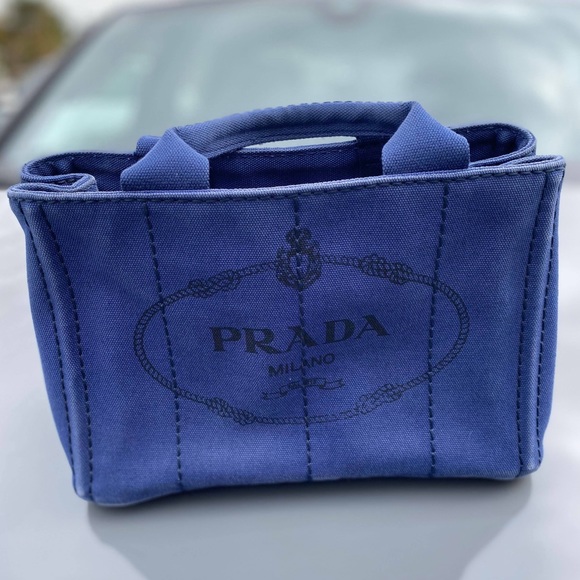 Prada Handbags - 💥OFFERS ACCEPTED! Prada Canapa Blue Tote💥